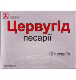 Цервугид пессарии 12 шт.