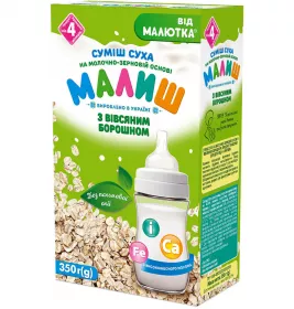 Суміш Малиш толокно швидкого приготування 350 г