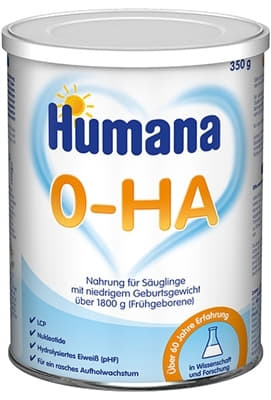*Смесь Humana HA 0 сухая молочная 350г *Смесь Humana HA 0 сухая молочная 350г