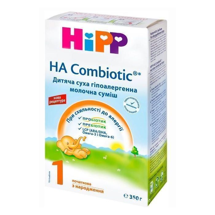Смесь HIPP Combiotic 1 сухая молочная гипоаллергенная 350 г Смесь HIPP Combiotic 1 сухая молочная гипоаллергенная 350 г