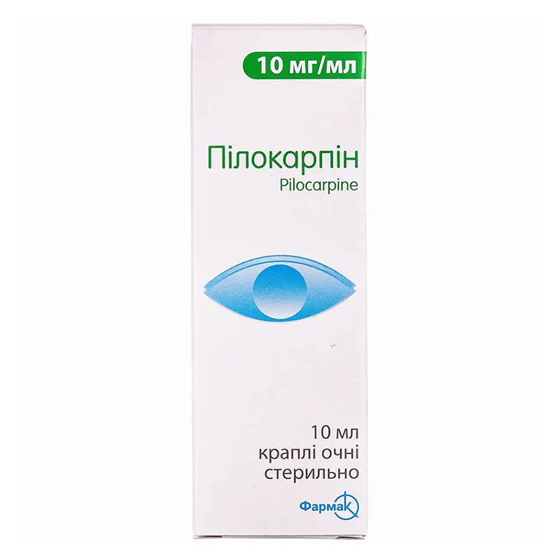 Пилокарпин капли 10 мг/мл по 10 мл во флаконе 1 шт. - Фармак