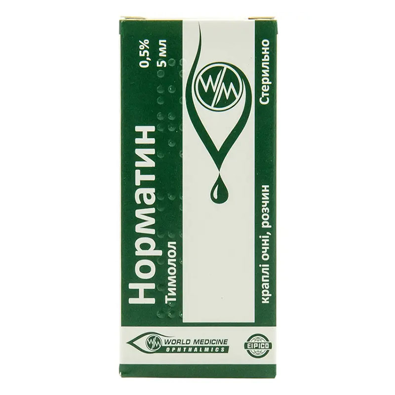 Норматин краплі 0,5% по 5 мл у флаконі 1 шт.