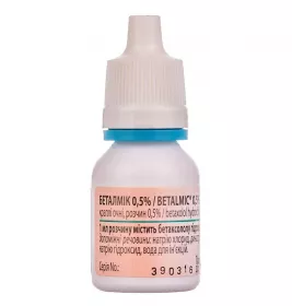 Беталмік очні краплі 0,5% по 10 мл у флаконі