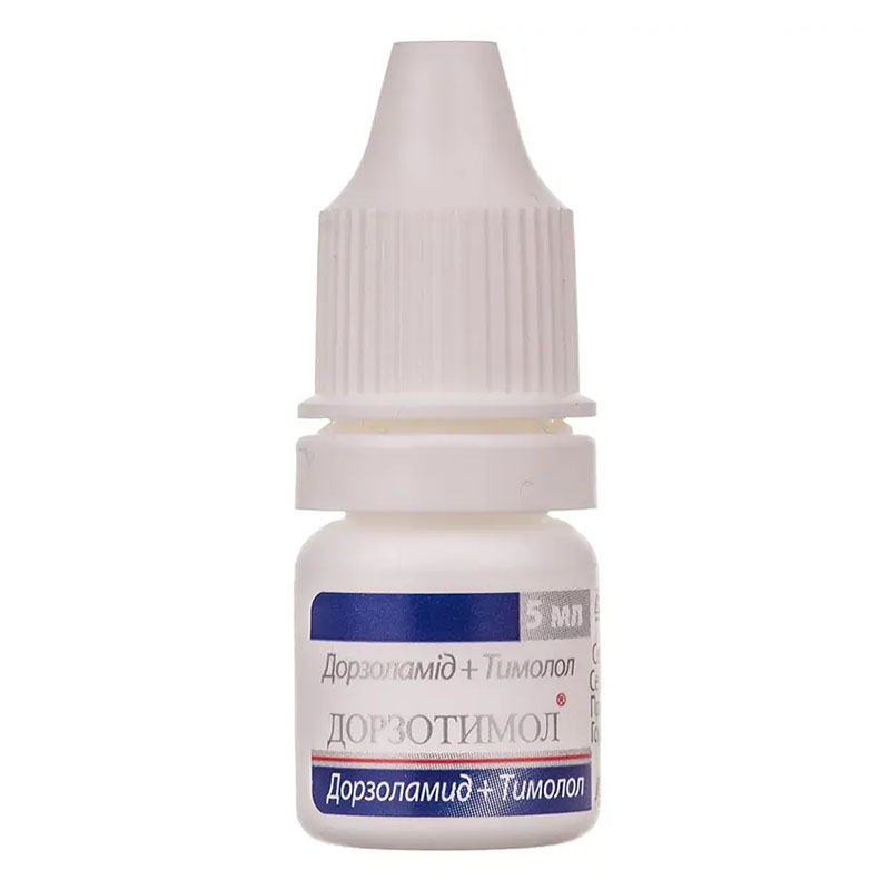 Дорзотимол краплі очні 2% по 5 мл у флаконі 1 шт.