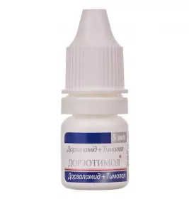 Дорзотимол краплі очні 2% по 5 мл у флаконі 1 шт.