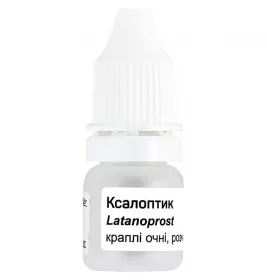 Ксалоптик очні краплі 50 мкг/мл по 2.5 мл у флаконі 1 шт.