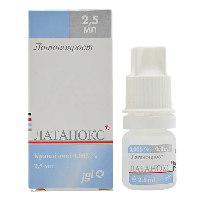 Латанокс краплі очні 0,05 мг/мл по 2,5 мл у флаконі 1 шт.