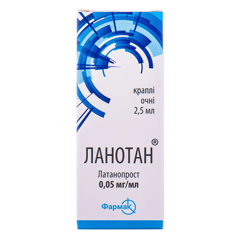 Ланотан капли глазные 0.05 мг/мл по 2.5 мл во флаконе 1 шт.