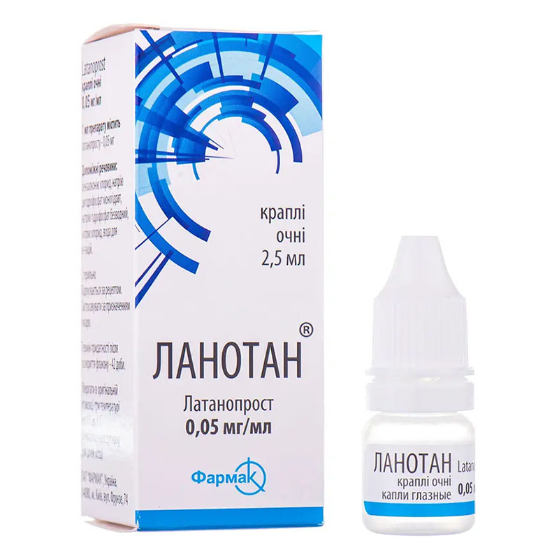 Ланотан очні краплі 0.05 мг/мл по 2.5 мл у флаконі 1 шт.