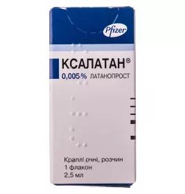 Ксалатан очні краплі 0.005% по 2.5 мл у флаконі 1 шт.