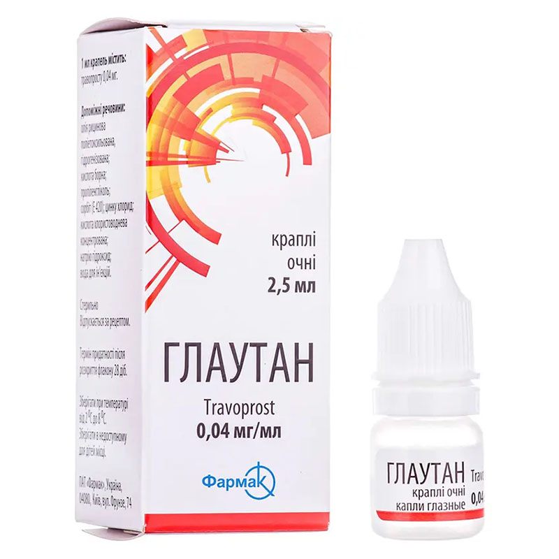 Глаутан очні краплі 0.04 мг/мл по 2.5 мл у флаконі 1 шт.