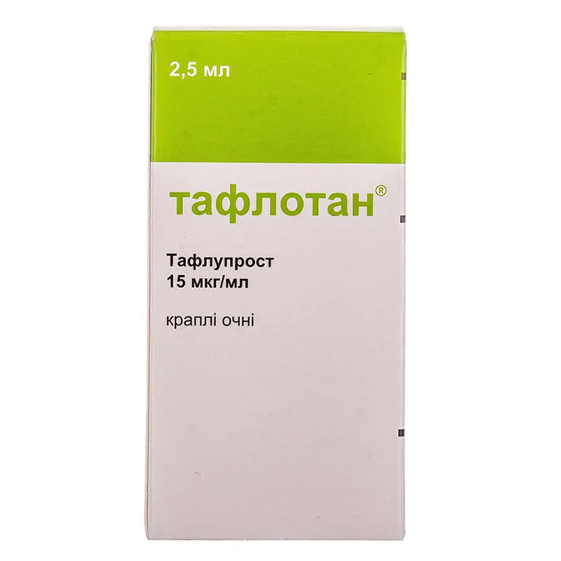 Тафлотан краплі очні 15 мкг/мл по 2.5 мл у флаконі 1 шт.