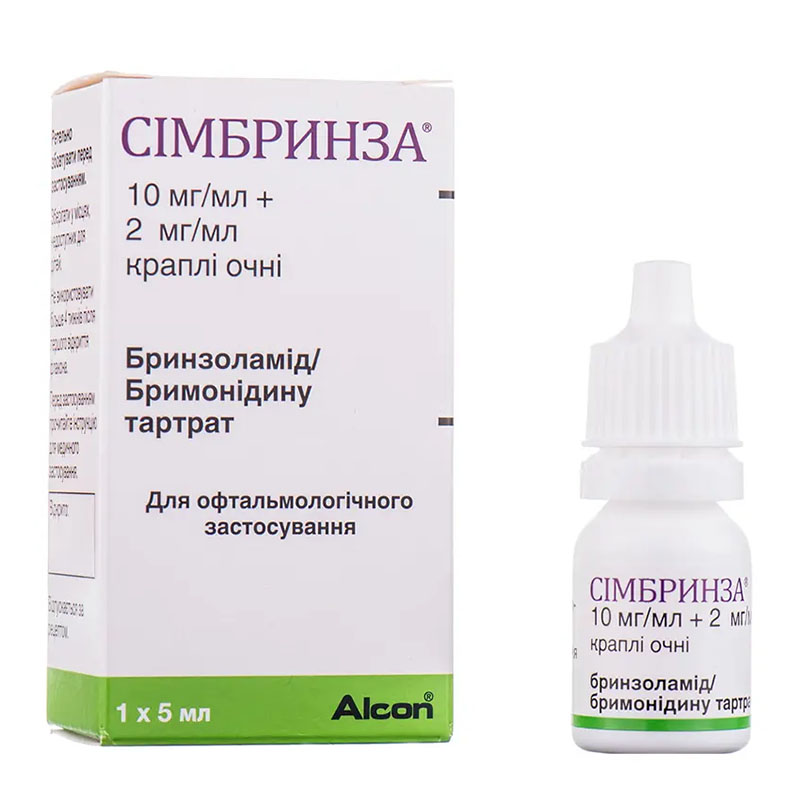 Симбрінза краплі очні по 5 мл у флаконі 1 шт.