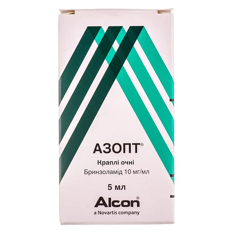 Азопт капли глазные 1% по 5 мл во флаконе 1 шт.