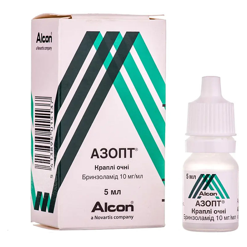 Азопт очні краплі 1% по 5 мл у флаконі 1 шт.