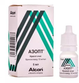 Азопт очні краплі 1% по 5 мл у флаконі 1 шт.