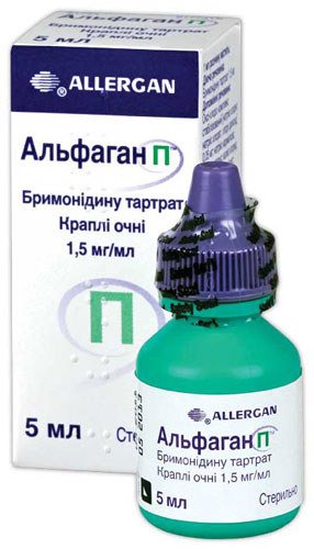 Альфаган П краплі очні по 5 мл у флаконі