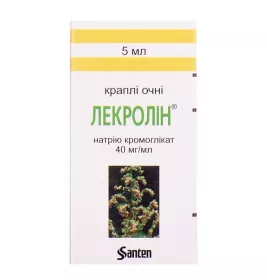 Лекролин капли глазные 40 мг/мл по 5 мл во флаконе 1 шт.