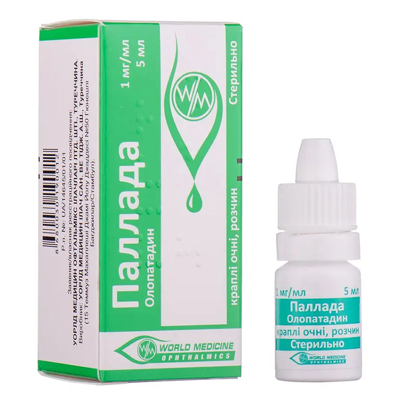 Паллада краплі 1 мг/мл по 5 мл у флаконі 1 шт.