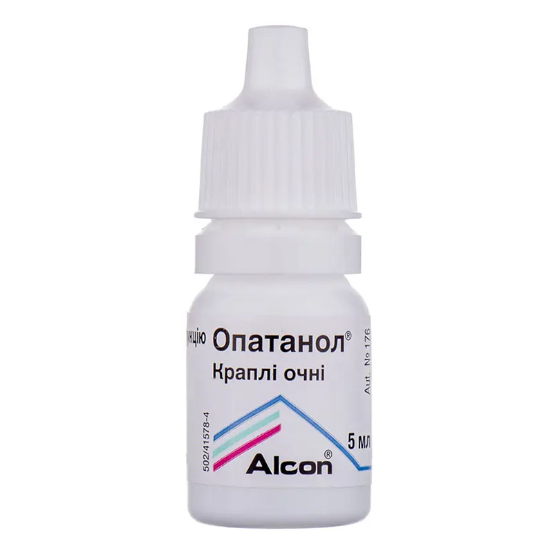 Опатанол очні краплі 1 мг/мл по 5 мл у флаконі 1 шт.
