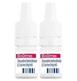 Візоптик краплі очні розчин 0,5 мг/мл по 5 мл у флаконі 2 шт.