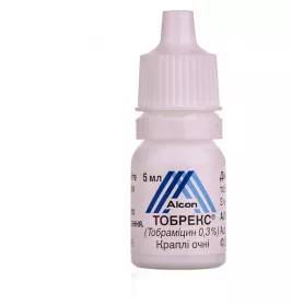 Тобрекс очні краплі 03% по 5 мл у флаконі 1 шт.