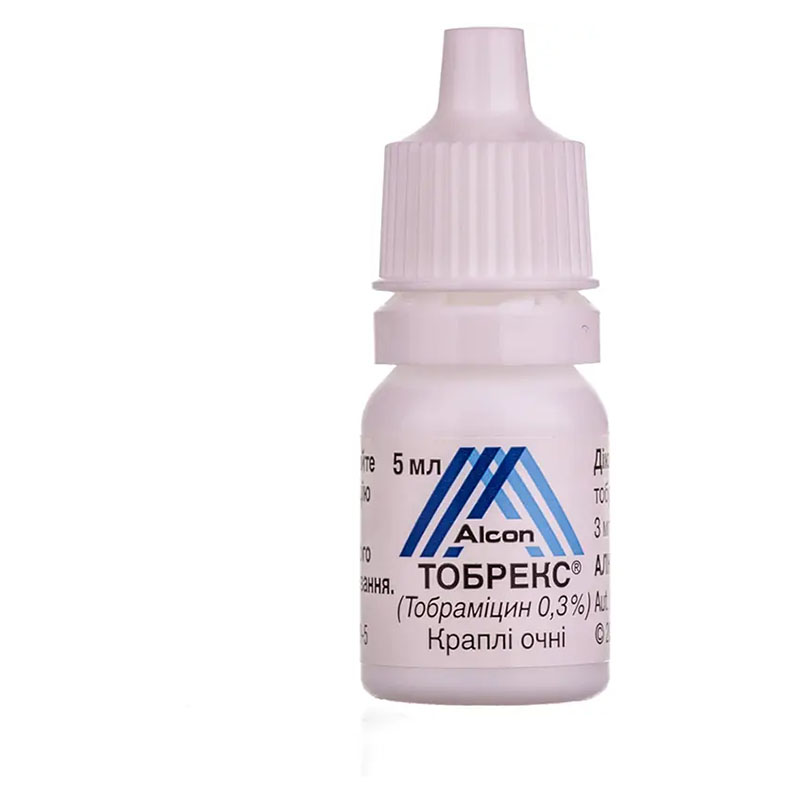 Тобрекс очні краплі 03% по 5 мл у флаконі 1 шт.