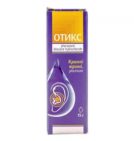 Отікс краплі вушні по 15 г у флаконі 1 шт.