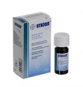Отізол краплі вушні по 15 мл у флаконі 1 шт.