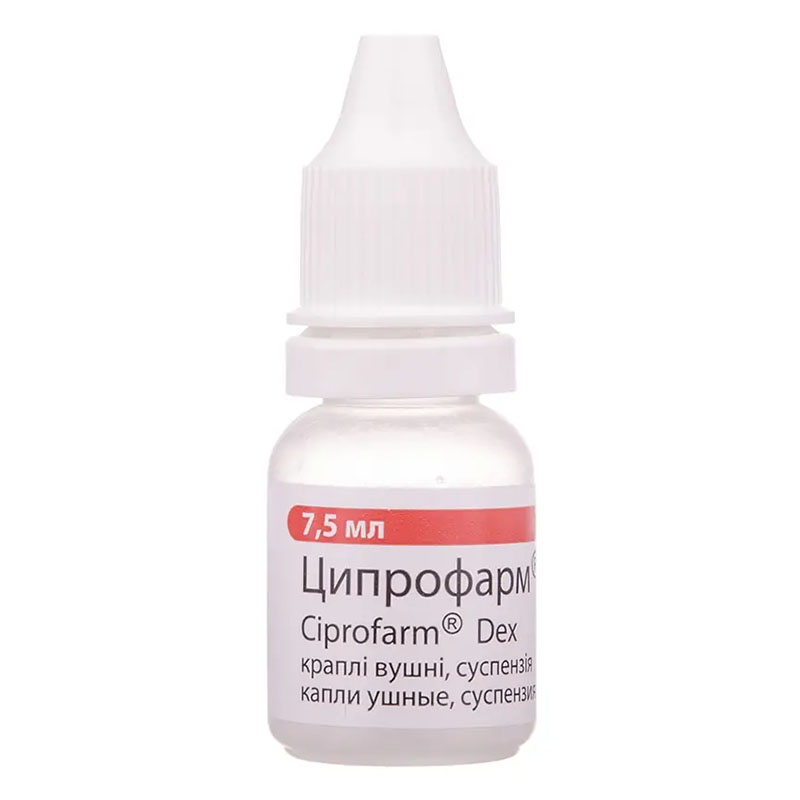 Ципрофарм Декс капли ушные по 7.5 мл во флаконе 1 шт.