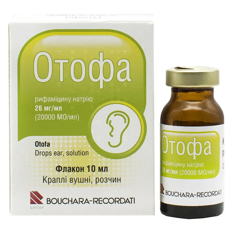 Отофа краплі вушні по 10 мл у флаконі 1 шт.