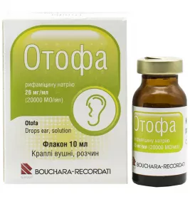 Отофа краплі вушні по 10 мл у флаконі 1 шт.