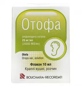 Отофа краплі вушні по 10 мл у флаконі 1 шт.