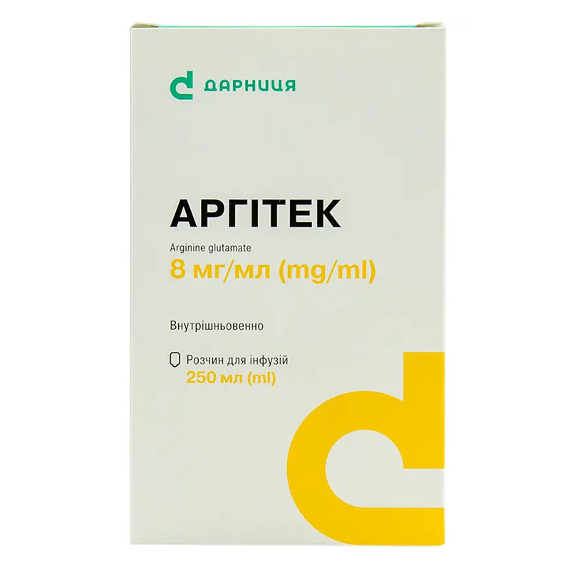 Аргітек-Дарниця розчин для інфузій 8 мг/мл по 250 мл у флаконі