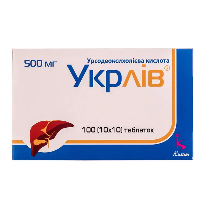Укрлів таблетки по 500 мг 100 шт. (10х10)