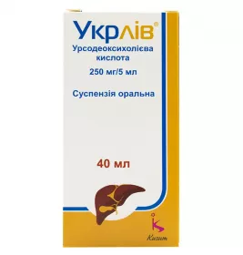 Укрлів суспензія 250 мг/5 мл по 40 мл у банку 1 шт.