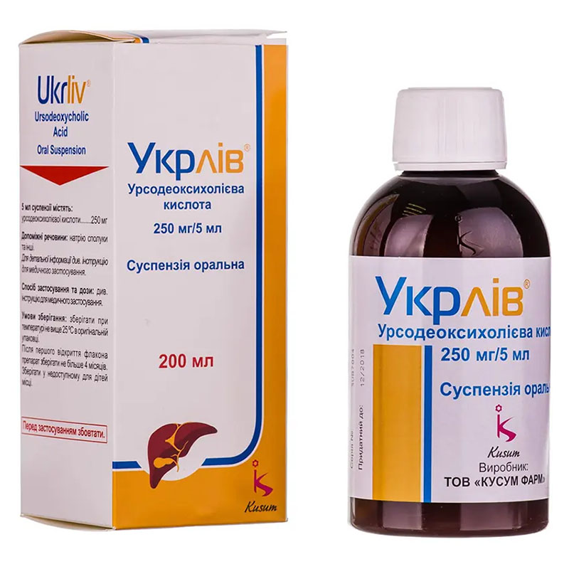 Укрлів суспензія 250 мг/5 мл по 200 мл у флаконі 1 шт.