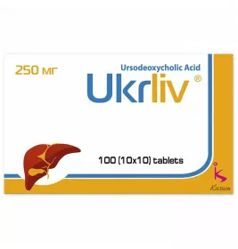 Укрлів таблетки по 250 мг 100 шт. (10х10)