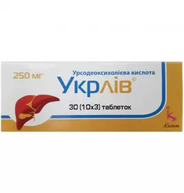 Укрлів таблетки по 250 мг 30 шт. (10х3)