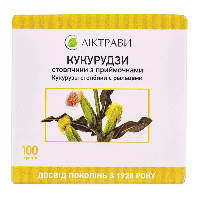 Кукурузы столбики с рыльцами по 100 г в пачке - Лектравы Кукурузы столбики с рыльцами по 100 г в пачке - Лектравы