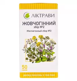 Жовчогінний збір №2 по 50 г у пачці - Ліктрави