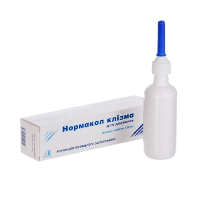 Нормакол клізма розчин по 130 мл у флаконі 1 шт.
