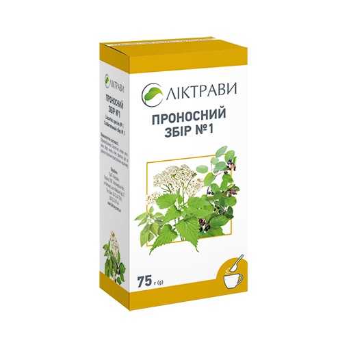 Послаблюючий збір №1 по 75 г у пачці - Ліктрави
