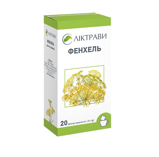 Фенхеля плоди Ліктрави по 1.5 г у фільтр-пакетиках 20 шт.