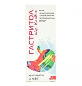 Гастритол краплі 20 мл у флаконі 1 шт.