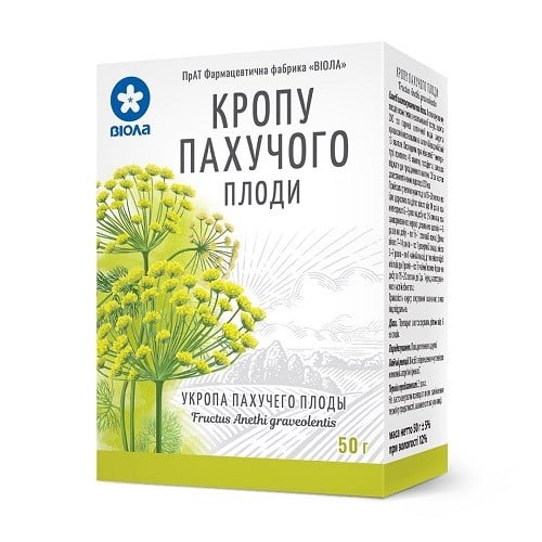 Укропа душистого плоды по 50 г в пачке - Виола Укропа душистого плоды по 50 г в пачке - Виола