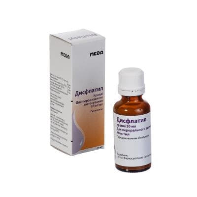 Дисфлатил краплі 40мг 30мл