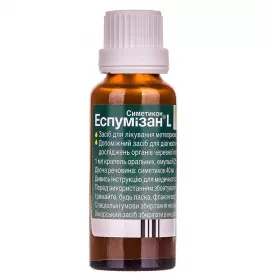 Еспумізан L краплі емульсія 40 мг/мл по 30 мл у флаконі