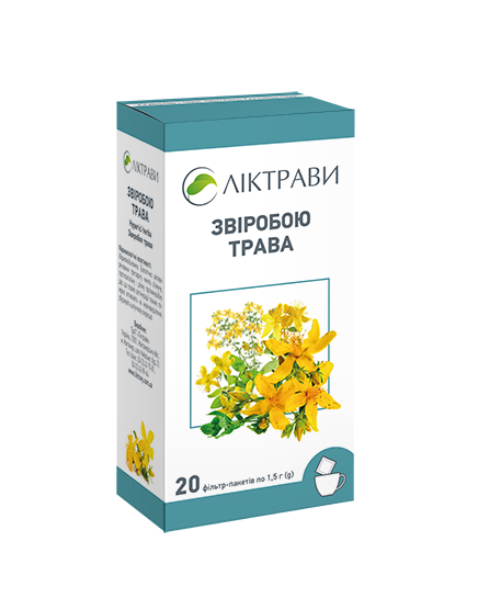 Звіробою трава по 1.5 г у фільтр-пакетиках 20 шт. - Лектрави