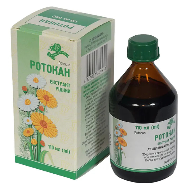 Ротокан екстракт рідина по 110 мл у флаконі 1 шт.